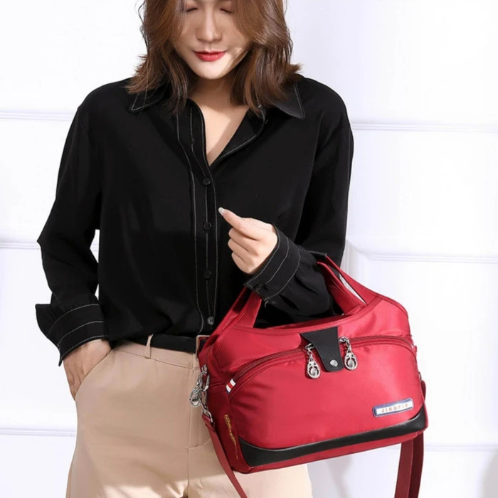 High Quality Large Capacity Waterproof Anti-theft Fashion Ladies Bag (Merun) - Image 3